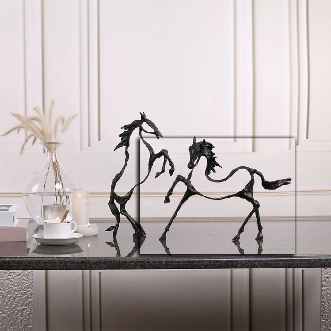 Hollow Horse KA3096 -  Home Decor Figurines - ebarza Furniture UAE | Shop Modern Furniture in Abu Dhabi & Dubai - مفروشات ايبازرا في الامارات | تسوق اثاث عصري وديكورات مميزة في دبي وابوظبي