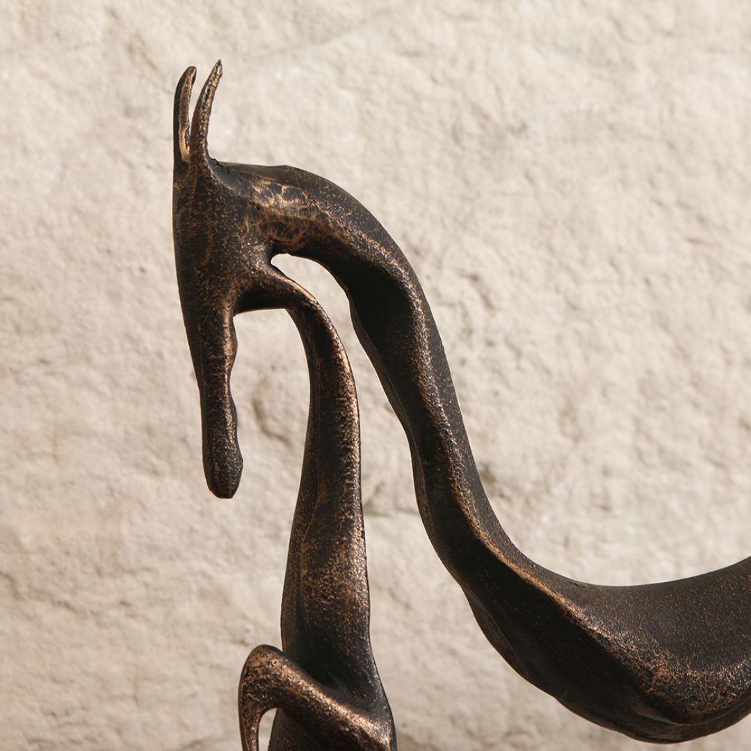 Pre-order 15 Days Delivery Hollow Horse Sculpture KA5112 -  Home Decor Figurines - ebarza Furniture UAE | Shop Modern Furniture in Abu Dhabi & Dubai - مفروشات ايبازرا في الامارات | تسوق اثاث عصري وديكورات مميزة في دبي وابوظبي