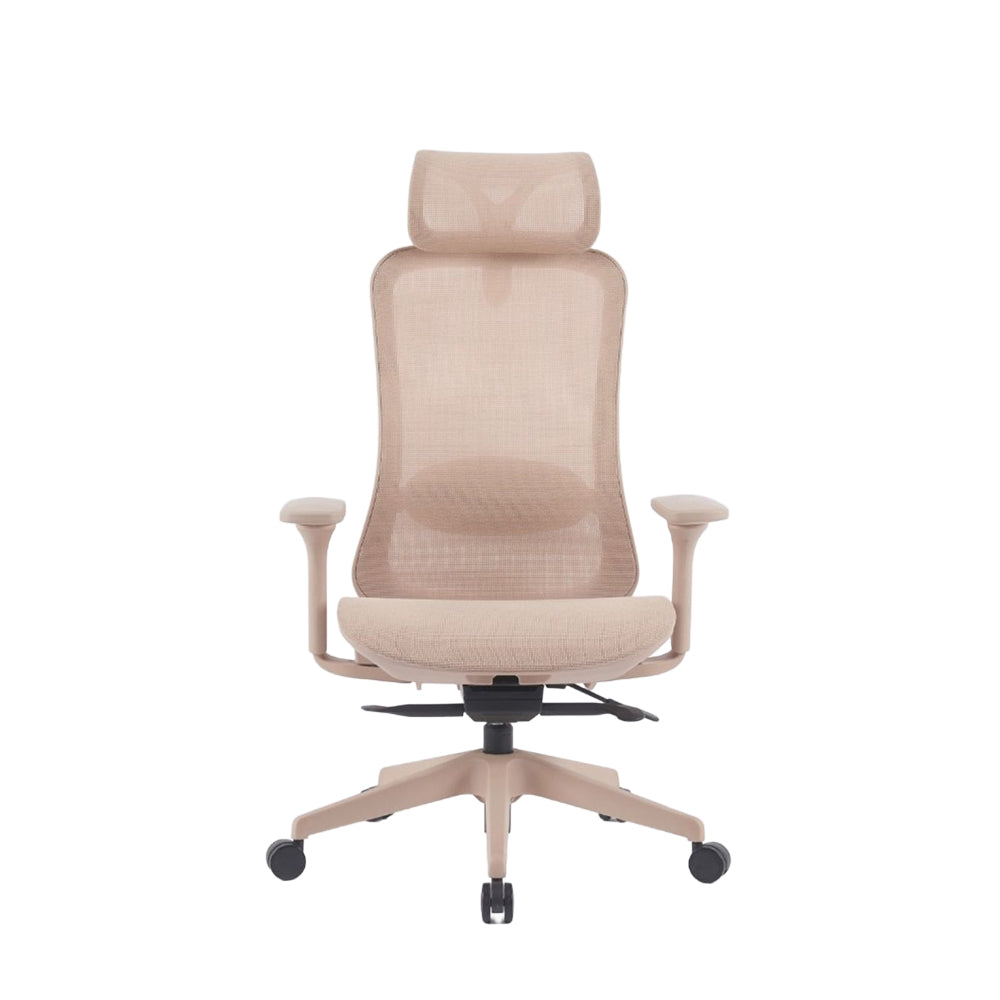 Holt Beige Leather Office Chair Holt-Beige -  Office Chairs - ebarza Furniture UAE | Shop Modern Furniture in Abu Dhabi & Dubai - مفروشات ايبازرا في الامارات | تسوق اثاث عصري وديكورات مميزة في دبي وابوظبي