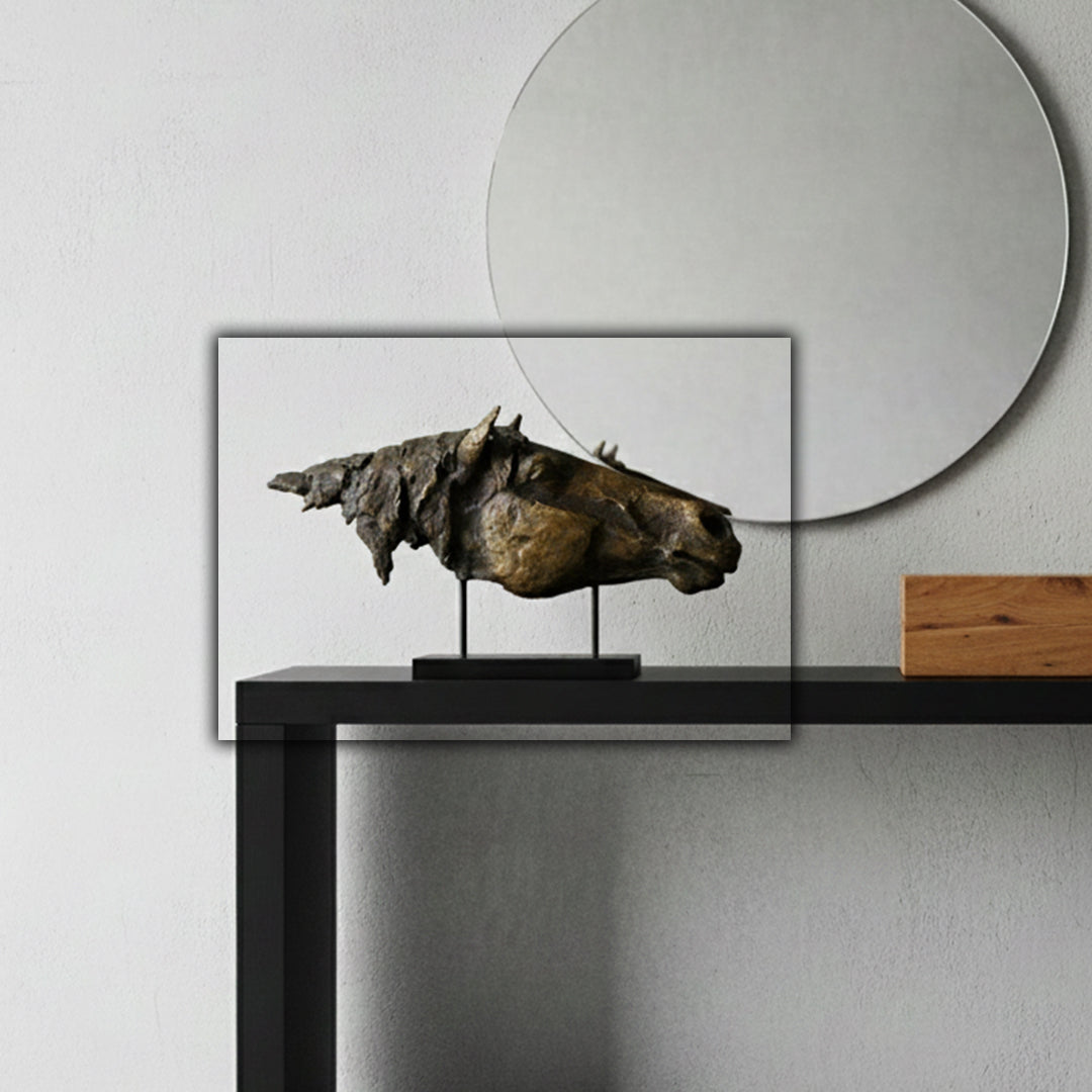 Horse Head Ornament TD-00197 -  Home Decor Figurines - ebarza Furniture UAE | Shop Modern Furniture in Abu Dhabi & Dubai - مفروشات ايبازرا في الامارات | تسوق اثاث عصري وديكورات مميزة في دبي وابوظبي