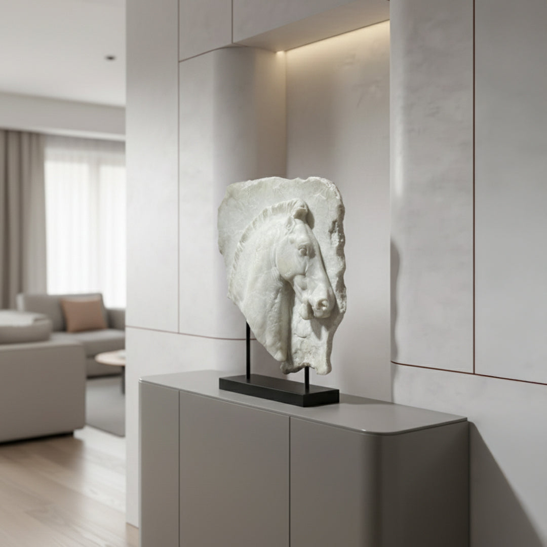 Horse Head PLAQUE  Ornament TD-00195 -  Home Decor Figurines - ebarza Furniture UAE | Shop Modern Furniture in Abu Dhabi & Dubai - مفروشات ايبازرا في الامارات | تسوق اثاث عصري وديكورات مميزة في دبي وابوظبي