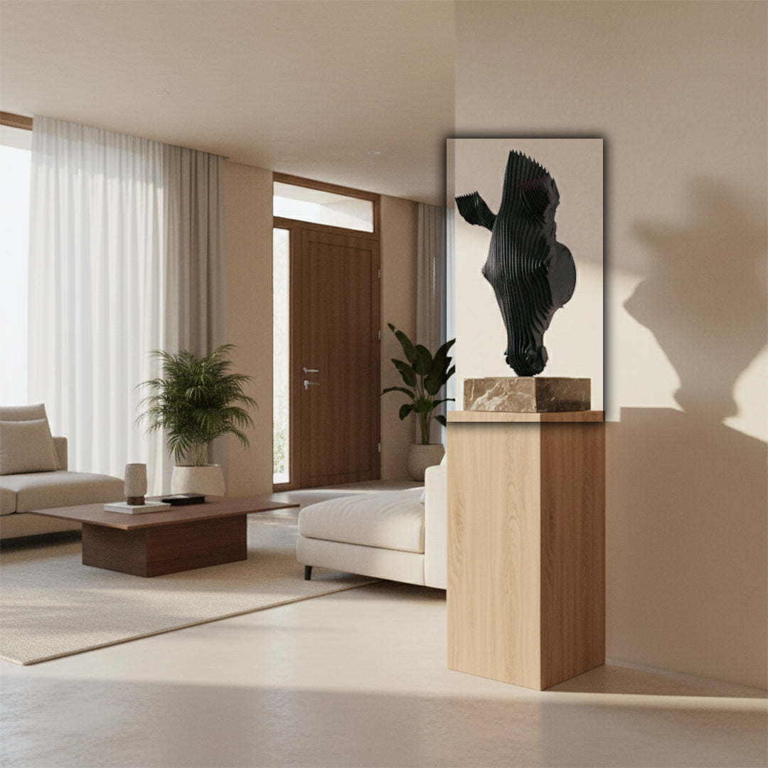 Horse Head Hand Crafted Stainless Steel Table Artwork BJ20250004