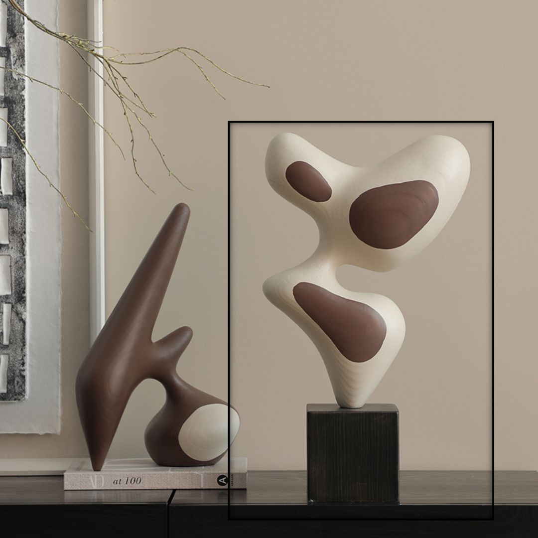 Human-Shaped Wood Resin Ornament-A FC-SZ25016A -  Home Decor Figurines - ebarza Furniture UAE | Shop Modern Furniture in Abu Dhabi & Dubai - مفروشات ايبازرا في الامارات | تسوق اثاث عصري وديكورات مميزة في دبي وابوظبي