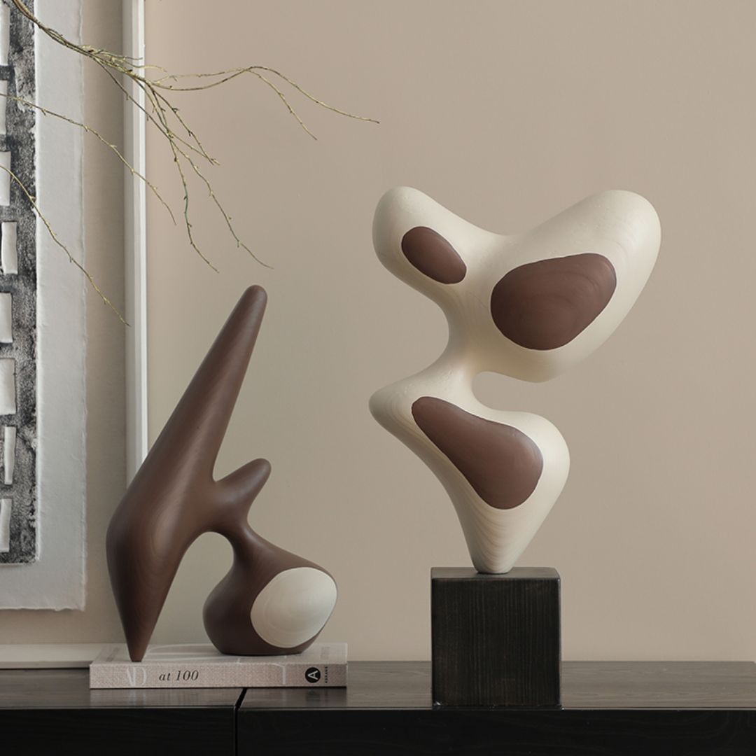 Human-Shaped Wood Resin Ornament-A FC-SZ25016A -  Home Decor Figurines - ebarza Furniture UAE | Shop Modern Furniture in Abu Dhabi & Dubai - مفروشات ايبازرا في الامارات | تسوق اثاث عصري وديكورات مميزة في دبي وابوظبي