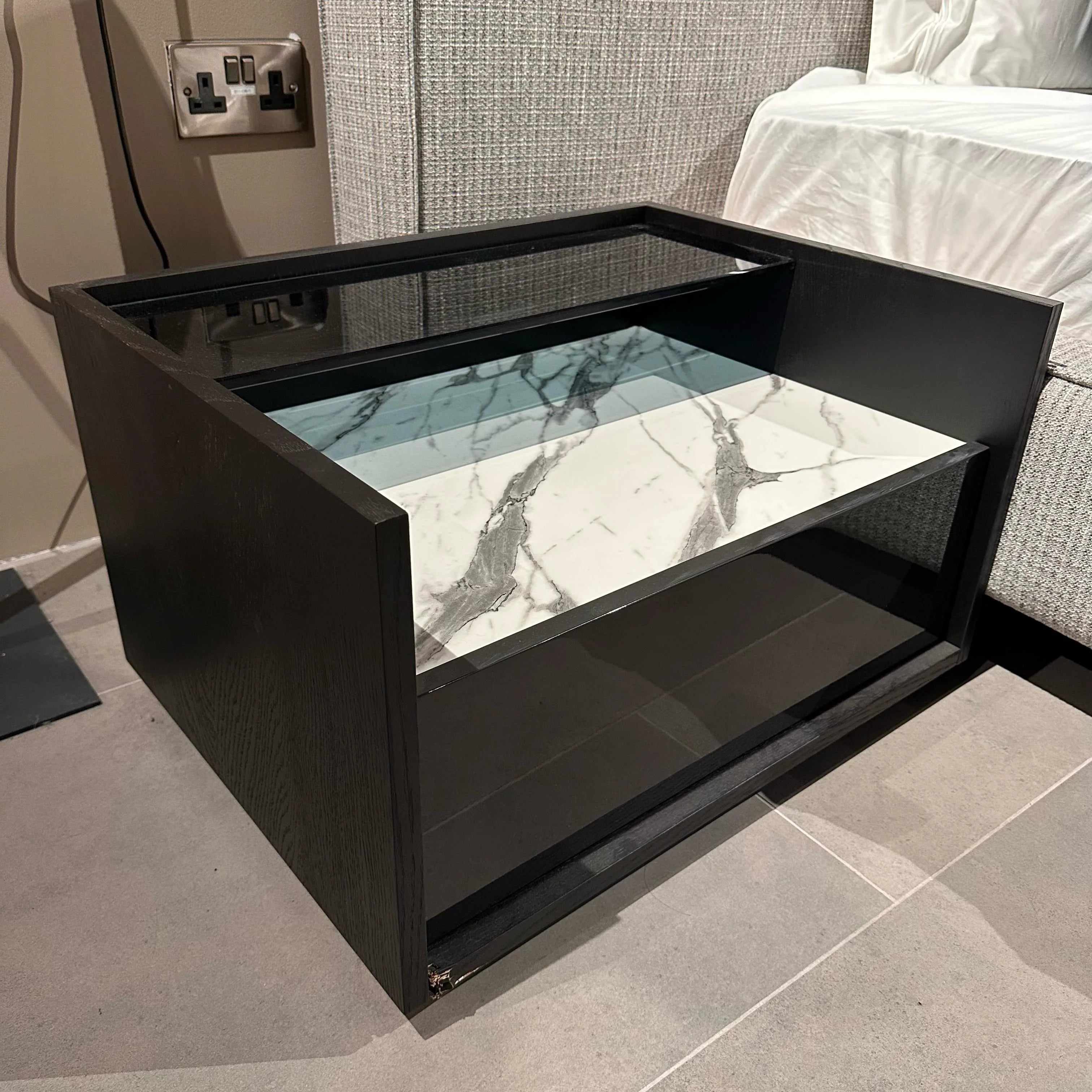 Display Item - 2X COLLECT Grey Bedside Tables YLCG-BNS - YAS -  DISPLAY ITEM - ebarza Furniture UAE | Shop Modern Furniture in Abu Dhabi & Dubai - مفروشات ايبازرا في الامارات | تسوق اثاث عصري وديكورات مميزة في دبي وابوظبي