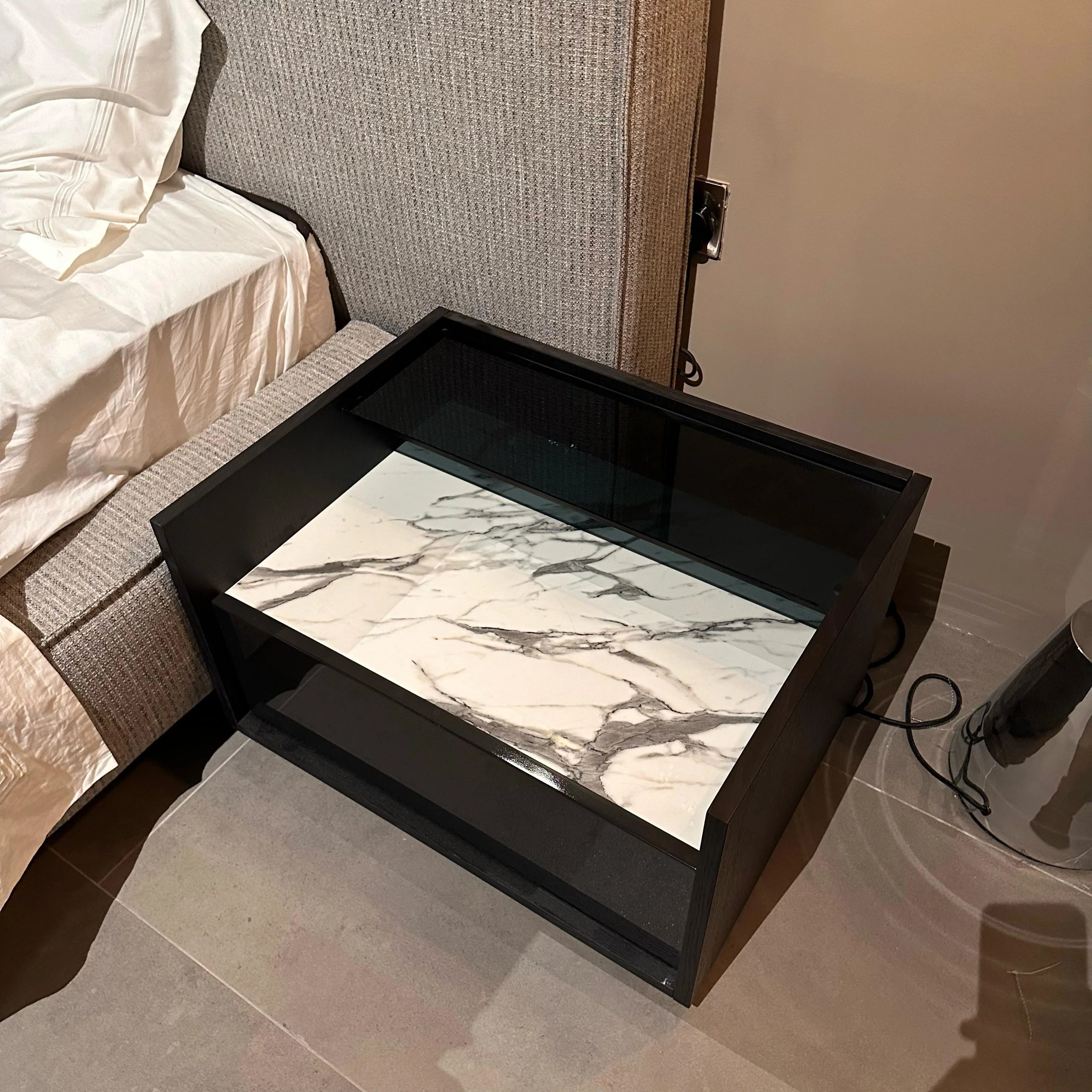 Display Item - 2X COLLECT Grey Bedside Tables YLCG-BNS - YAS -  DISPLAY ITEM - ebarza Furniture UAE | Shop Modern Furniture in Abu Dhabi & Dubai - مفروشات ايبازرا في الامارات | تسوق اثاث عصري وديكورات مميزة في دبي وابوظبي