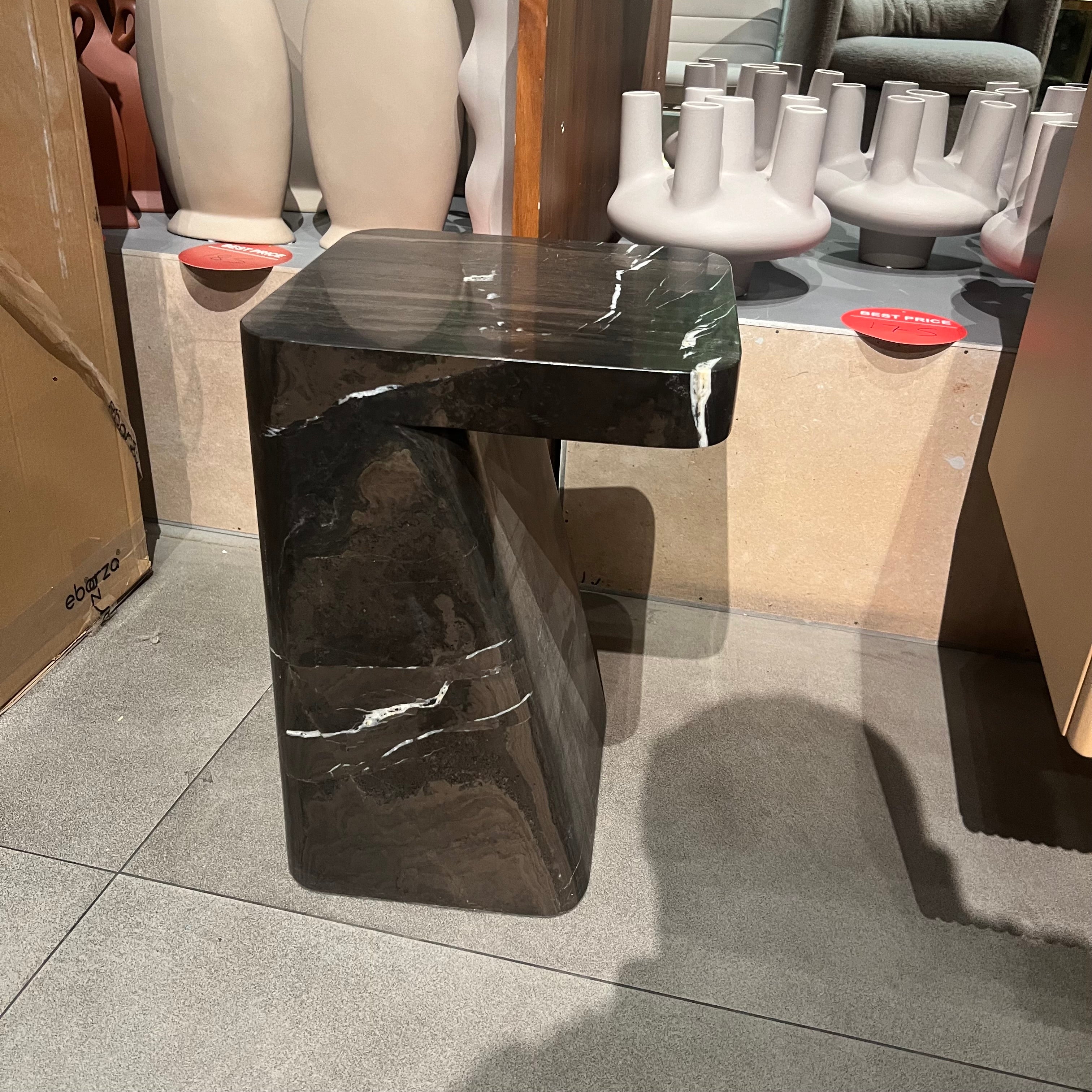 Display Item - Natural Marble Side Table 323STA-Amzn-Nakheel -  DISPLAY ITEM - ebarza Furniture UAE | Shop Modern Furniture in Abu Dhabi & Dubai - مفروشات ايبازرا في الامارات | تسوق اثاث عصري وديكورات مميزة في دبي وابوظبي