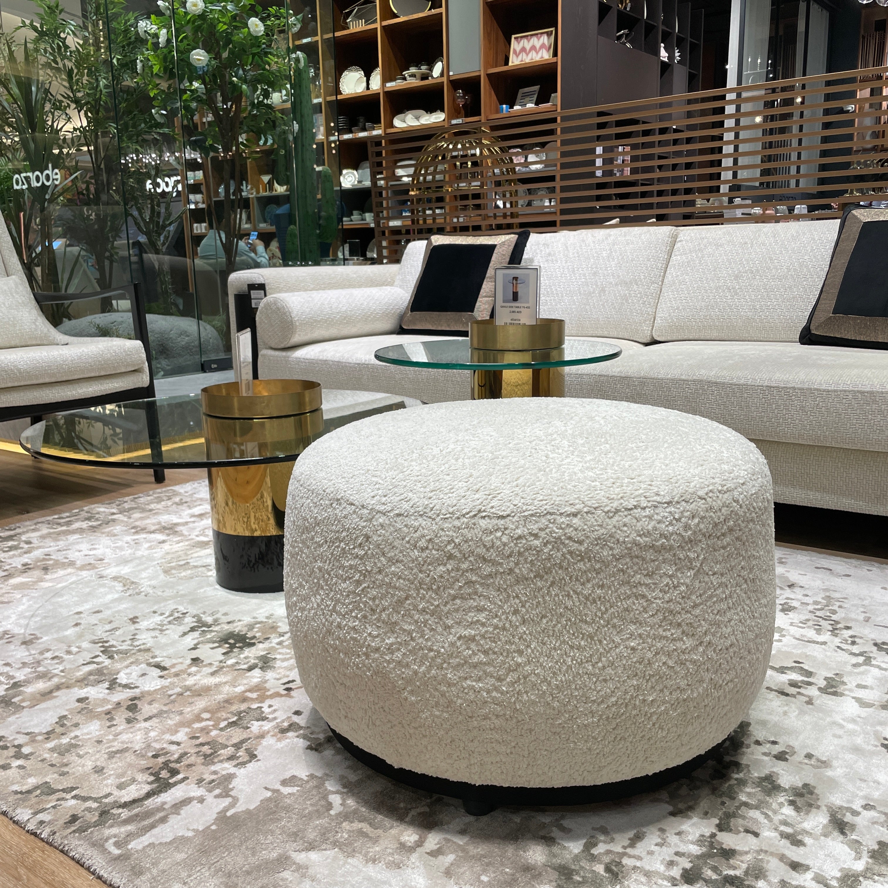 Crown Pouf SBRN-CRNPUFW -  Poufs | تاج بوف - ebarza Furniture UAE | Shop Modern Furniture in Abu Dhabi & Dubai - مفروشات ايبازرا في الامارات | تسوق اثاث عصري وديكورات مميزة في دبي وابوظبي