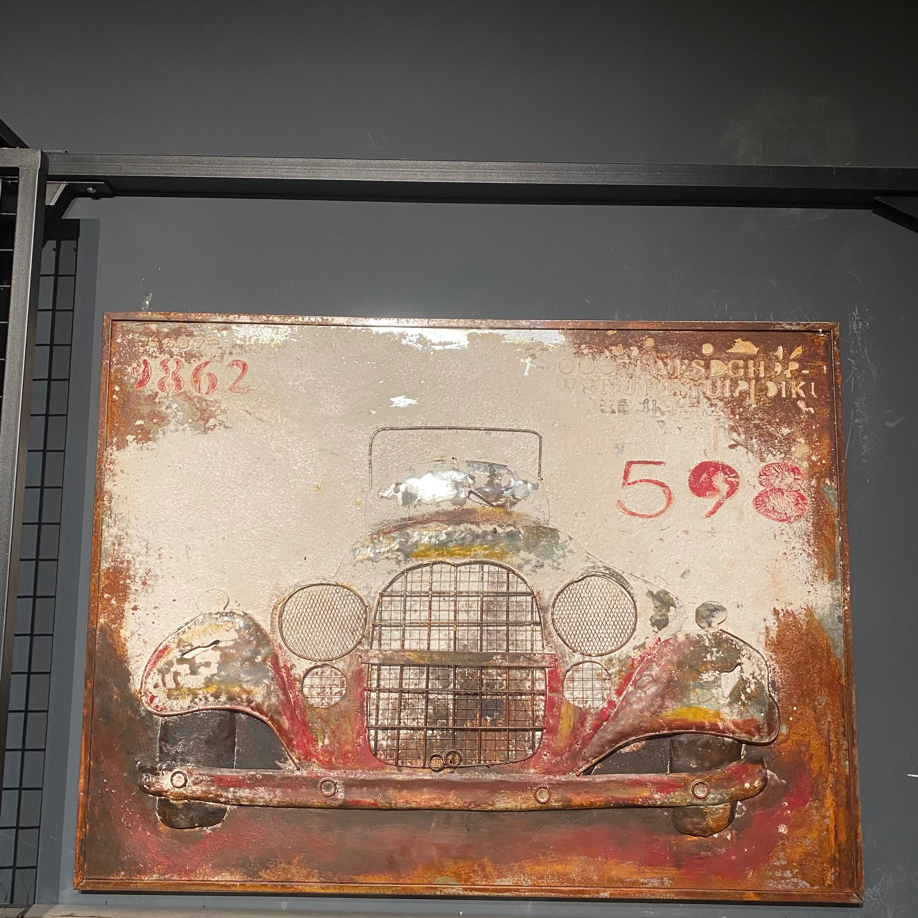 Display Item - Old Car Handcrafted Metal Art Painting 120X90 Cm Soap015-NAKHEEL -  USED ITEM | قطعة من المعرض- لوحة السيارة القديمة الفنية معدنية مصنوعة يدويًا 120 × 90 سم - ebarza Furniture UAE | Shop Modern Furniture in Abu Dhabi & Dubai - مفروشات ايبازرا في الامارات | تسوق اثاث عصري وديكورات مميزة في دبي وابوظبي