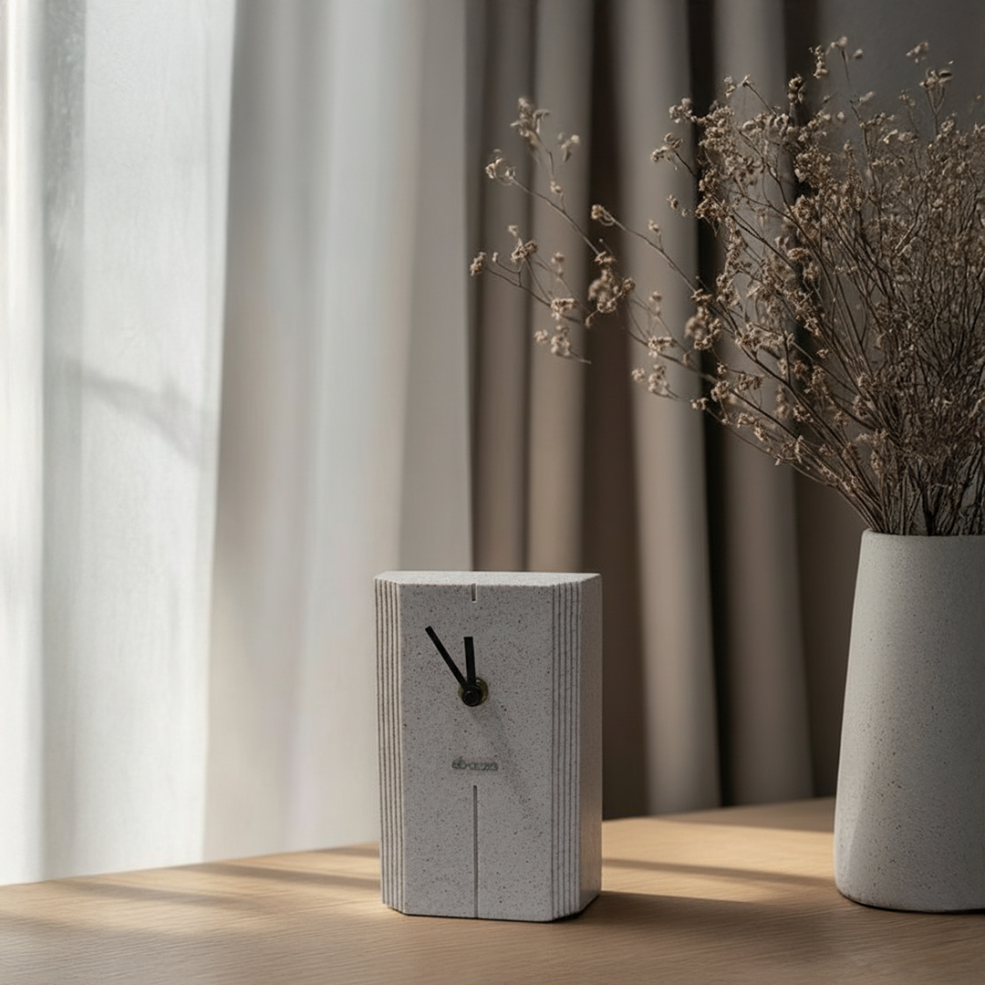 Imperial Chu Vertical Stripe Desk Clock TCK217 -  Clocks - ebarza Furniture UAE | Shop Modern Furniture in Abu Dhabi & Dubai - مفروشات ايبازرا في الامارات | تسوق اثاث عصري وديكورات مميزة في دبي وابوظبي