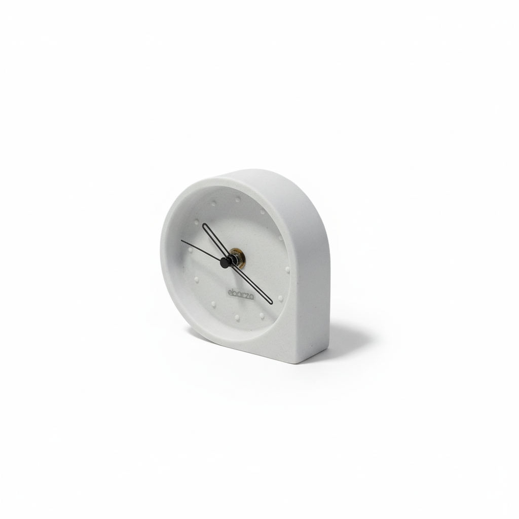 Ivory White Water Drop Desk Clock TCD284 -  Clocks - ebarza Furniture UAE | Shop Modern Furniture in Abu Dhabi & Dubai - مفروشات ايبازرا في الامارات | تسوق اثاث عصري وديكورات مميزة في دبي وابوظبي
