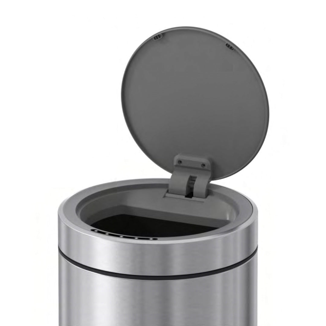 Sensor Brushed Black Bin JH-8822-BLCK -  Bathroom Accessories | صندوق قمامة أسود مصقول بمستشعر - ebarza Furniture UAE | Shop Modern Furniture in Abu Dhabi & Dubai - مفروشات ايبازرا في الامارات | تسوق اثاث عصري وديكورات مميزة في دبي وابوظبي