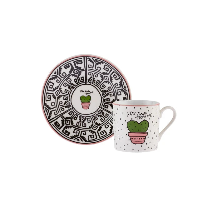 Karaca Cactus Set of 6 Coffee Cups 80 ml 153.03.05.0283 -  Coffee Sets | طقم صبار كاراجا 6 فناجين قهوة 80 م - ebarza Furniture UAE | Shop Modern Furniture in Abu Dhabi & Dubai - مفروشات ايبازرا في الامارات | تسوق اثاث عصري وديكورات مميزة في دبي وابوظبي