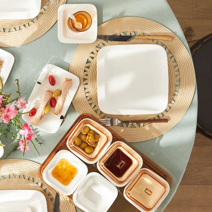 Pre-order 25 Days Delivery - Karaca Fabio Porcelain/Acrylic 41 Piece 6 Person Breakfast/Serving Set Amber 153.09.01.2440 -  Dinnerware Sets - ebarza Furniture UAE | Shop Modern Furniture in Abu Dhabi & Dubai - مفروشات ايبازرا في الامارات | تسوق اثاث عصري وديكورات مميزة في دبي وابوظبي