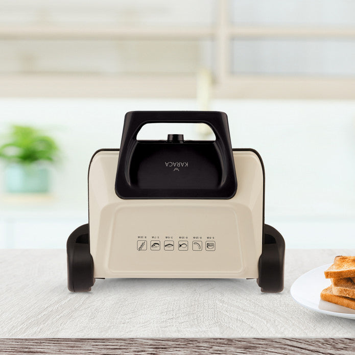 Pre-order 25 Days Delivery - Karaca Future Plus Bio Diamond Antibacterial Cream Grill and Toaster 153.03.06.6207 -  Kitchen Appliances - ebarza Furniture UAE | Shop Modern Furniture in Abu Dhabi & Dubai - مفروشات ايبازرا في الامارات | تسوق اثاث عصري وديكورات مميزة في دبي وابوظبي