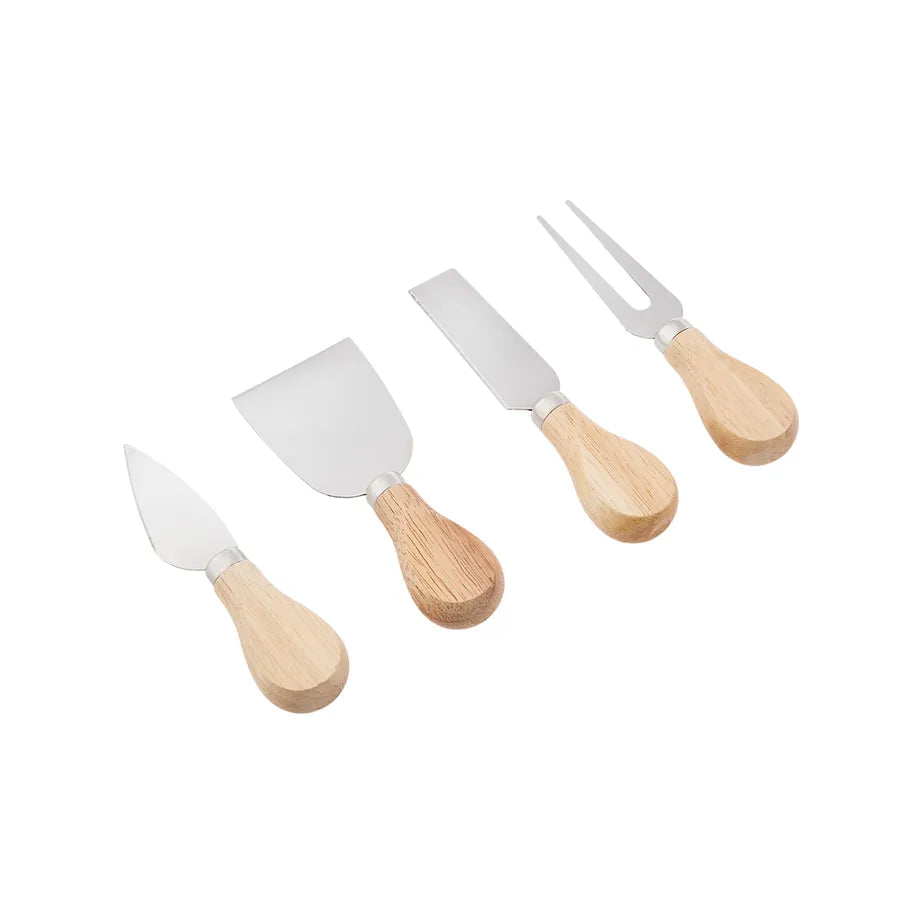 Pre-order 25 Days Delivery - Karaca Gouda 5 Piece Cheese Knife Set with Cutting Board 153.03.08.2162 -  Cutting Boards - ebarza Furniture UAE | Shop Modern Furniture in Abu Dhabi & Dubai - مفروشات ايبازرا في الامارات | تسوق اثاث عصري وديكورات مميزة في دبي وابوظبي