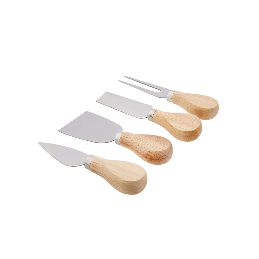 Pre-order 25 Days Delivery - Karaca Gouda 5 Piece Cheese Knife Set with Cutting Board 153.03.08.2162 -  Cutting Boards - ebarza Furniture UAE | Shop Modern Furniture in Abu Dhabi & Dubai - مفروشات ايبازرا في الامارات | تسوق اثاث عصري وديكورات مميزة في دبي وابوظبي