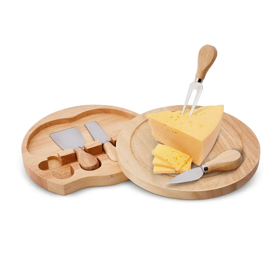 Pre-order 25 Days Delivery - Karaca Gouda 5 Piece Cheese Knife Set with Cutting Board 153.03.08.2162 -  Cutting Boards - ebarza Furniture UAE | Shop Modern Furniture in Abu Dhabi & Dubai - مفروشات ايبازرا في الامارات | تسوق اثاث عصري وديكورات مميزة في دبي وابوظبي