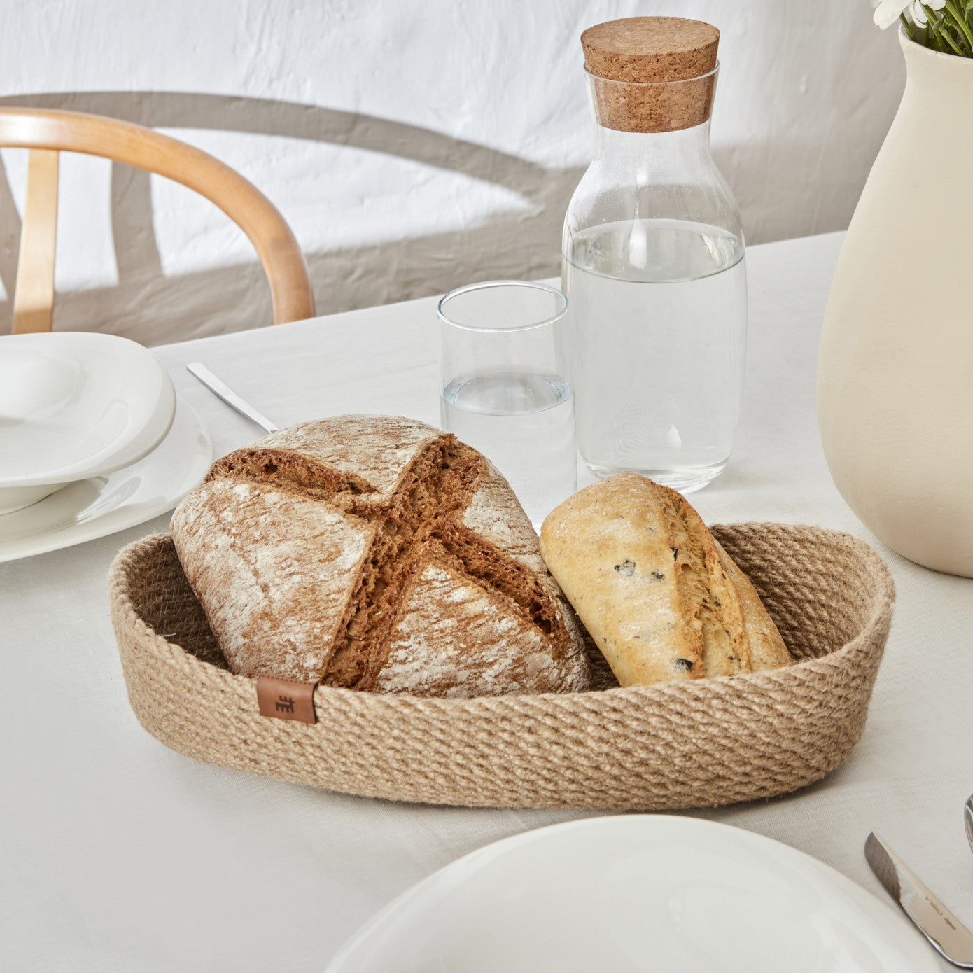 Pre-order 25 Days Delivery - Karaca Home Alba Jute Oval Decorative Plate / Bread Basket 37 cm 300.22.02.0953 -  Bread Boxes - ebarza Furniture UAE | Shop Modern Furniture in Abu Dhabi & Dubai - مفروشات ايبازرا في الامارات | تسوق اثاث عصري وديكورات مميزة في دبي وابوظبي