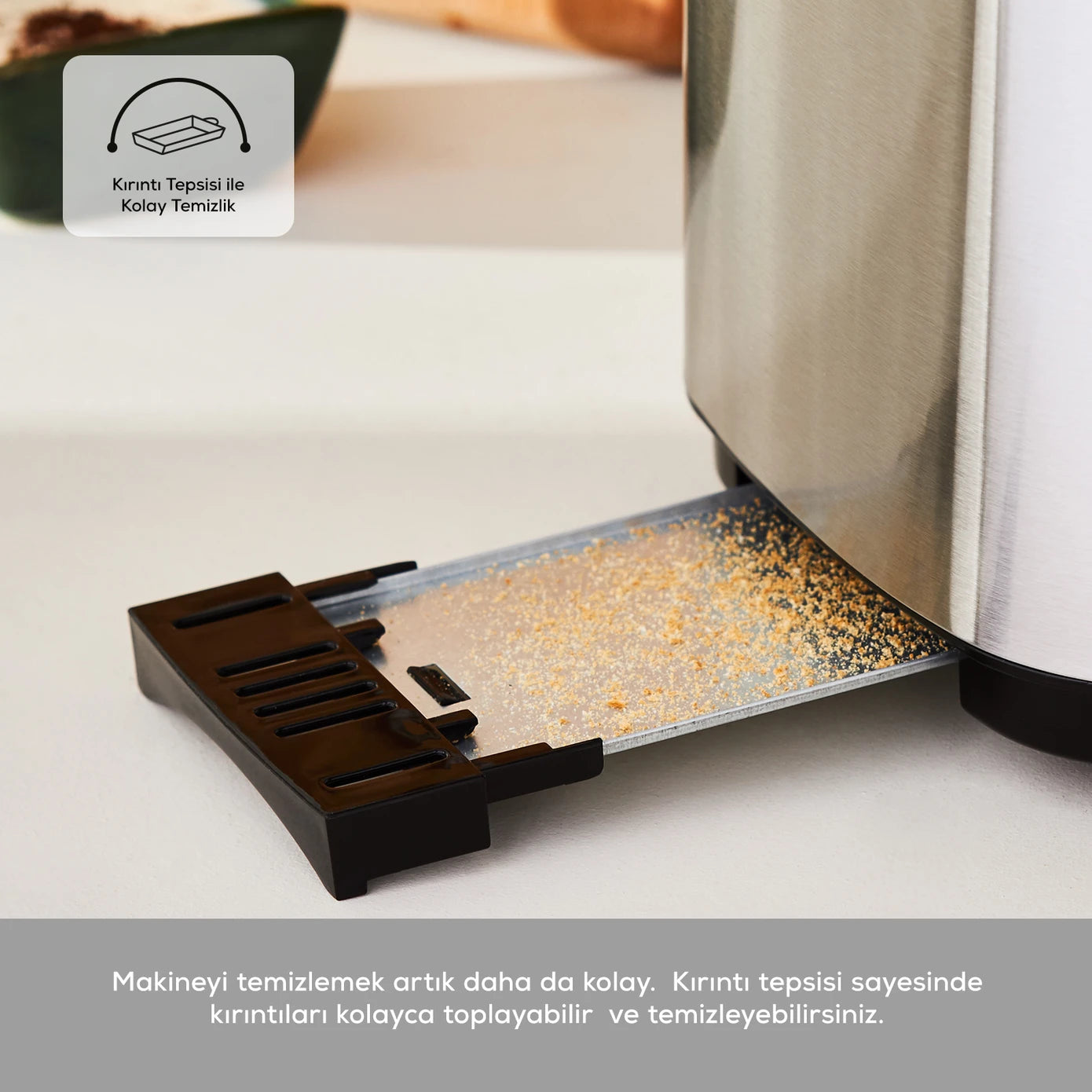 Karaca Inox Toaster 2303 153.09.01.0590 -  Kitchen Appliances | محمصة كاراجا إينوكس 2303 - ebarza Furniture UAE | Shop Modern Furniture in Abu Dhabi & Dubai - مفروشات ايبازرا في الامارات | تسوق اثاث عصري وديكورات مميزة في دبي وابوظبي