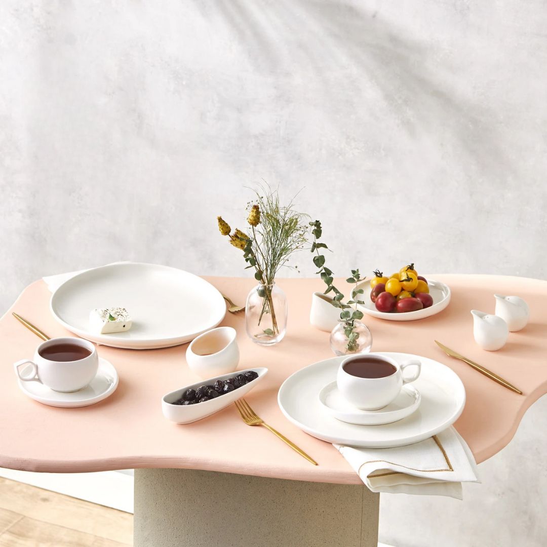 Pre-order 25 Days Delivery - Karaca Orbit New Bone 29 Piece 6 Person Breakfast/Serving Set 153.09.01.2537 -  Dinnerware Sets - ebarza Furniture UAE | Shop Modern Furniture in Abu Dhabi & Dubai - مفروشات ايبازرا في الامارات | تسوق اثاث عصري وديكورات مميزة في دبي وابوظبي