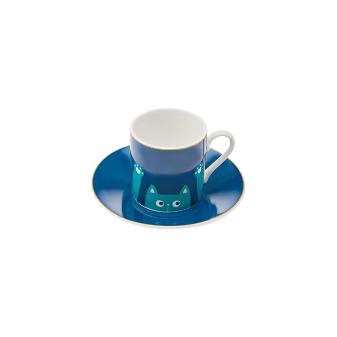 Pre-order 25 Days Delivery - Karaca Paws Coffee Cup for 6 People 80 ml 153.03.06.6149 -  Coffee Sets - ebarza Furniture UAE | Shop Modern Furniture in Abu Dhabi & Dubai - مفروشات ايبازرا في الامارات | تسوق اثاث عصري وديكورات مميزة في دبي وابوظبي