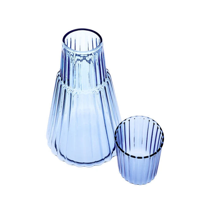 Karaca Pier Bedside Jug Blue 153.09.01.3179 -  Drinkware | إبريق كاراجا بيير باللون الأزرق - ebarza Furniture UAE | Shop Modern Furniture in Abu Dhabi & Dubai - مفروشات ايبازرا في الامارات | تسوق اثاث عصري وديكورات مميزة في دبي وابوظبي