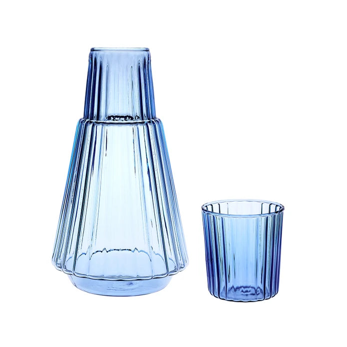 Karaca Pier Bedside Jug Blue 153.09.01.3179 -  Drinkware | إبريق كاراجا بيير باللون الأزرق - ebarza Furniture UAE | Shop Modern Furniture in Abu Dhabi & Dubai - مفروشات ايبازرا في الامارات | تسوق اثاث عصري وديكورات مميزة في دبي وابوظبي