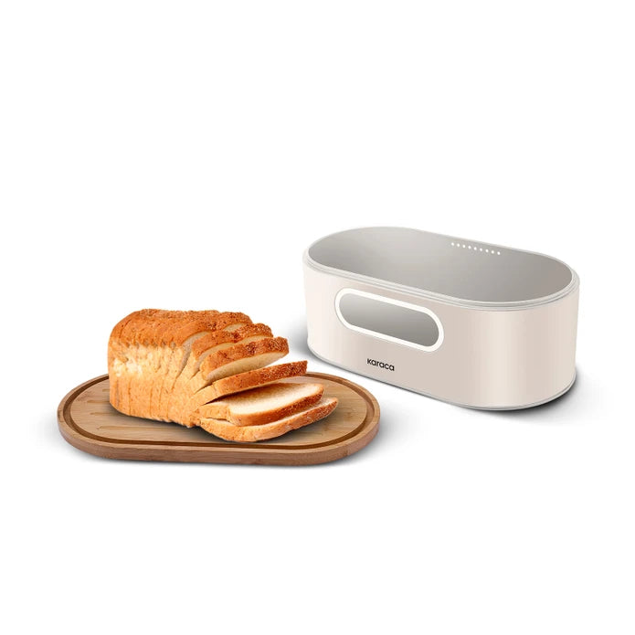 Karaca Stream 2in1 Bread Box/Cutting Board Cream 153.09.01.4246 -  Bread Boxes | كاراجا ستريم 2 في 1 صندوق خبز/لوح تقطيع كريمي - ebarza Furniture UAE | Shop Modern Furniture in Abu Dhabi & Dubai - مفروشات ايبازرا في الامارات | تسوق اثاث عصري وديكورات مميزة في دبي وابوظبي