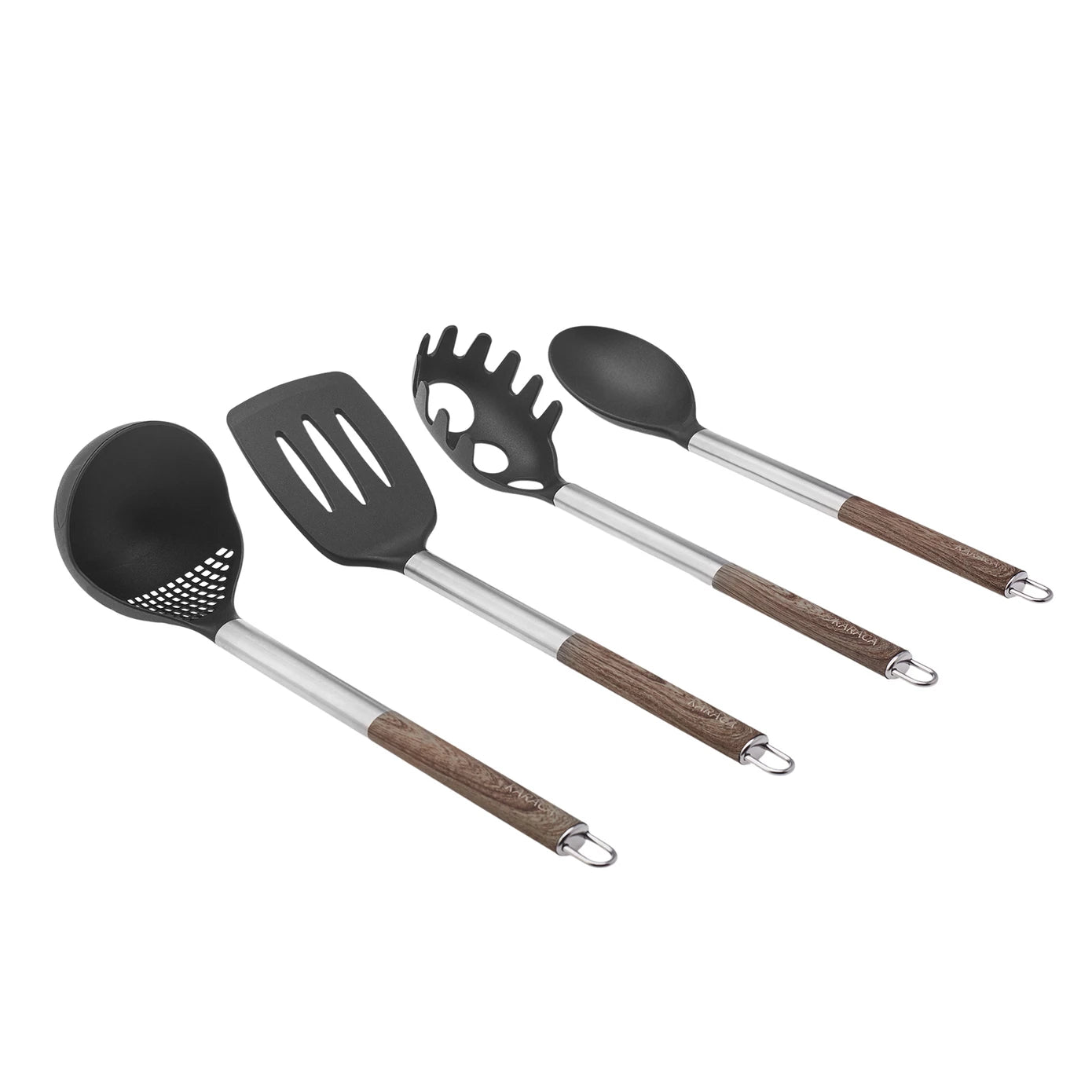 Karaca Timber 8 Piece Knife and Serving Set 153.03.06.7427 -  Service Sets | طقم سكين وتقديم من كاراجا تيمبر 8 قطع - ebarza Furniture UAE | Shop Modern Furniture in Abu Dhabi & Dubai - مفروشات ايبازرا في الامارات | تسوق اثاث عصري وديكورات مميزة في دبي وابوظبي