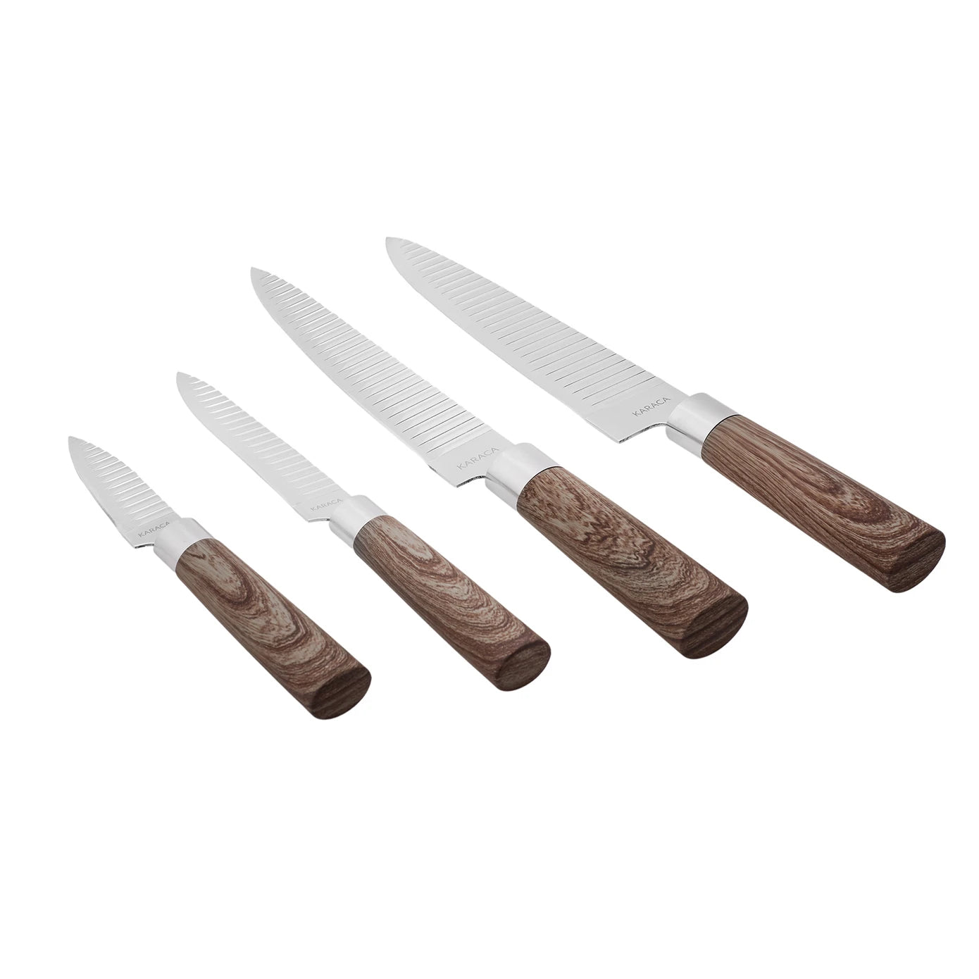 Karaca Timber 8 Piece Knife and Serving Set 153.03.06.7427 -  Service Sets | طقم سكين وتقديم من كاراجا تيمبر 8 قطع - ebarza Furniture UAE | Shop Modern Furniture in Abu Dhabi & Dubai - مفروشات ايبازرا في الامارات | تسوق اثاث عصري وديكورات مميزة في دبي وابوظبي