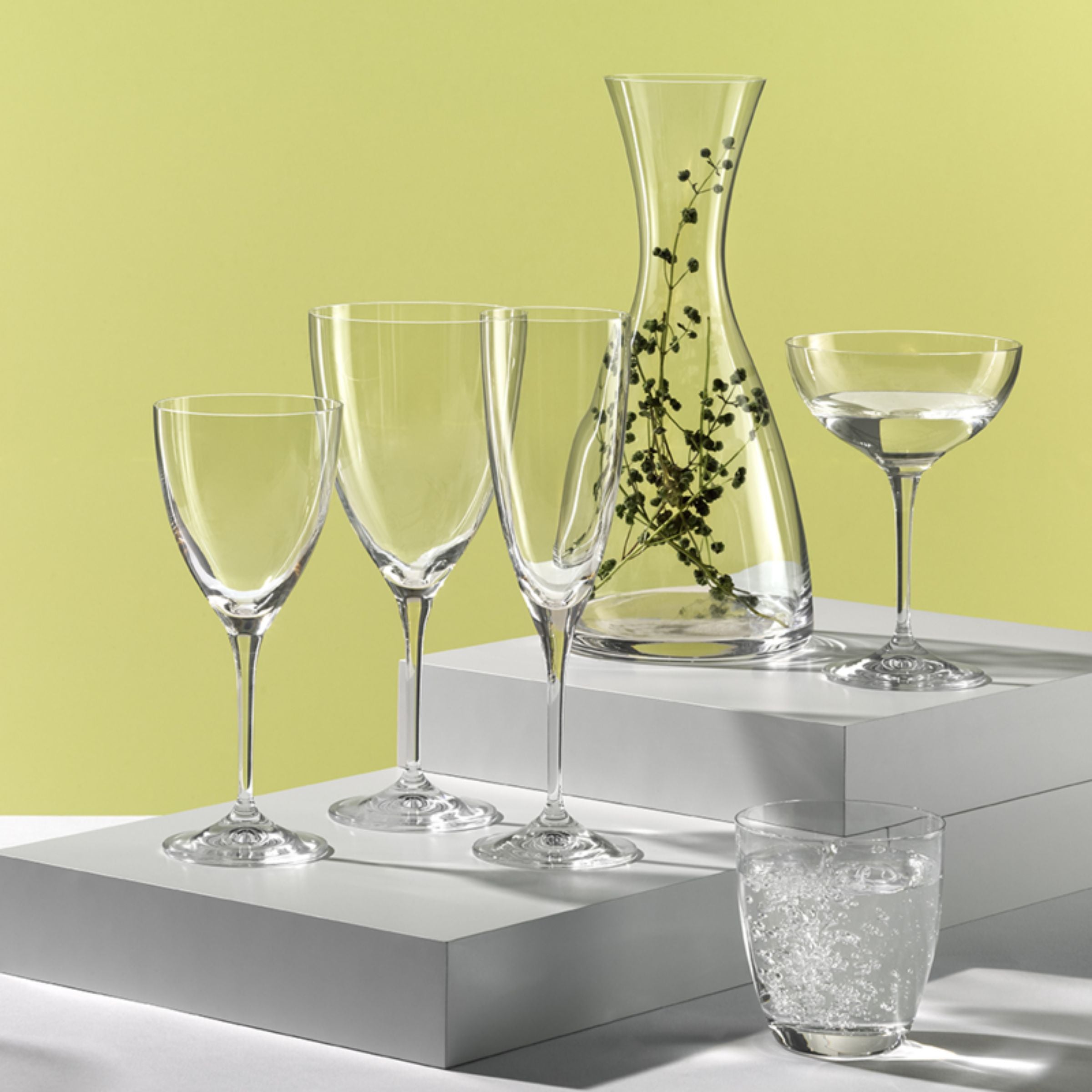 Kate soft Set of 6 drink glasses 350 m -  Drinkware | كايت 6 أكواب شراب زجاج 350 م - ebarza Furniture UAE | Shop Modern Furniture in Abu Dhabi & Dubai - مفروشات ايبازرا في الامارات | تسوق اثاث عصري وديكورات مميزة في دبي وابوظبي