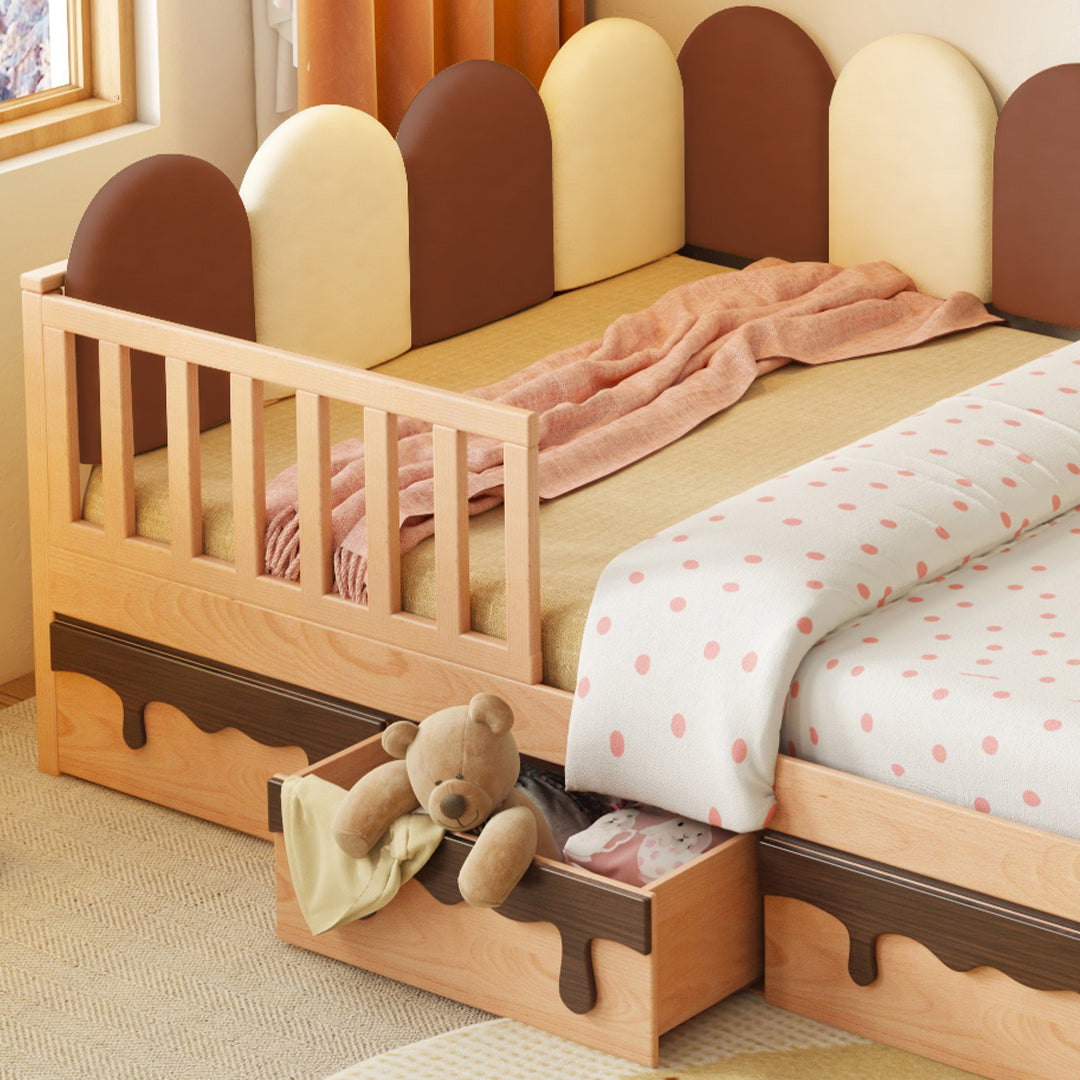 Pre-order 25 Days Delivery Neapolitan Kid Bed With drawers E2221F -  Kids Beds - ebarza Furniture UAE | Shop Modern Furniture in Abu Dhabi & Dubai - مفروشات ايبازرا في الامارات | تسوق اثاث عصري وديكورات مميزة في دبي وابوظبي