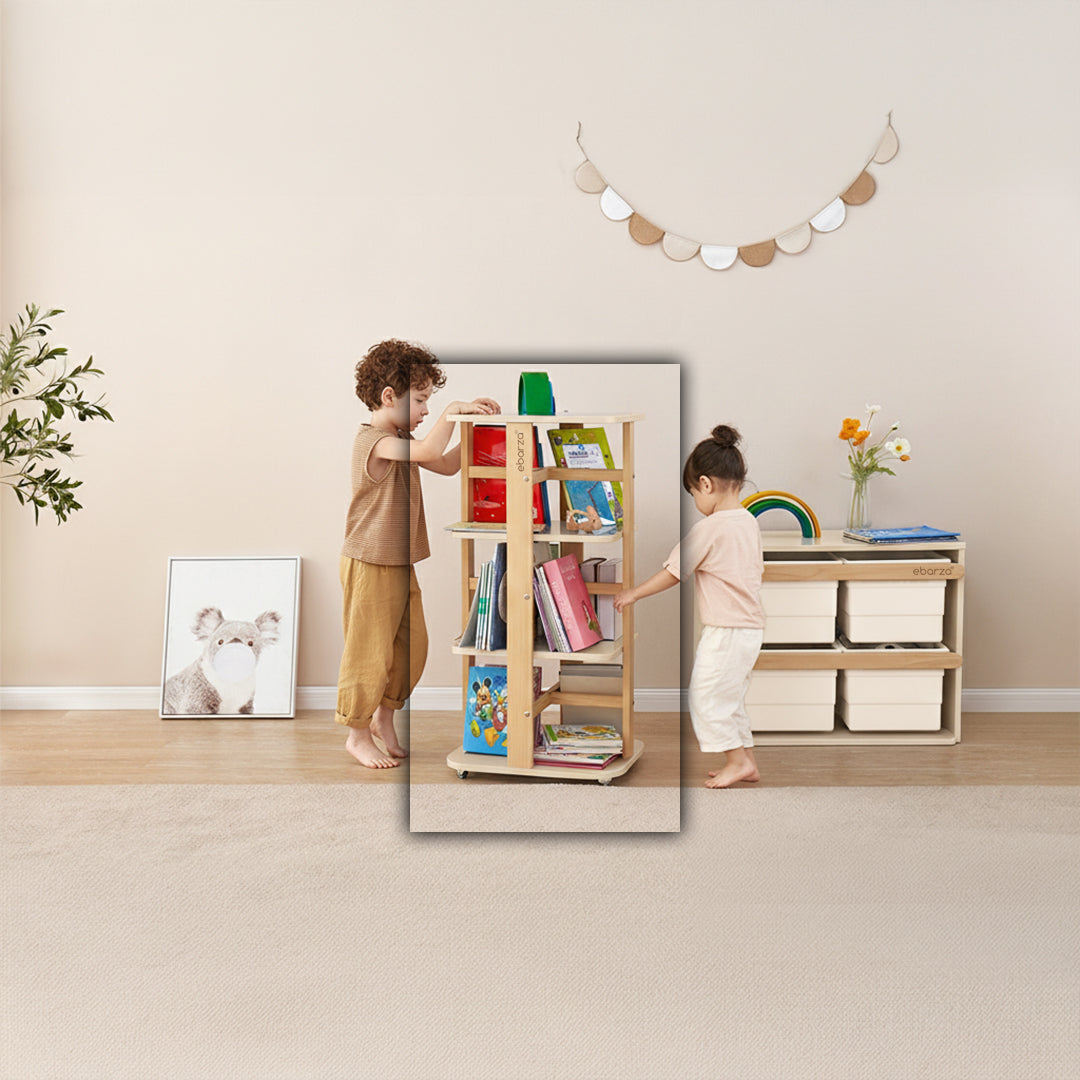 Kids Tidy Rotating Bookshelf BK-TIRBv22/TEAD -  Kids - ebarza Furniture UAE | Shop Modern Furniture in Abu Dhabi & Dubai - مفروشات ايبازرا في الامارات | تسوق اثاث عصري وديكورات مميزة في دبي وابوظبي