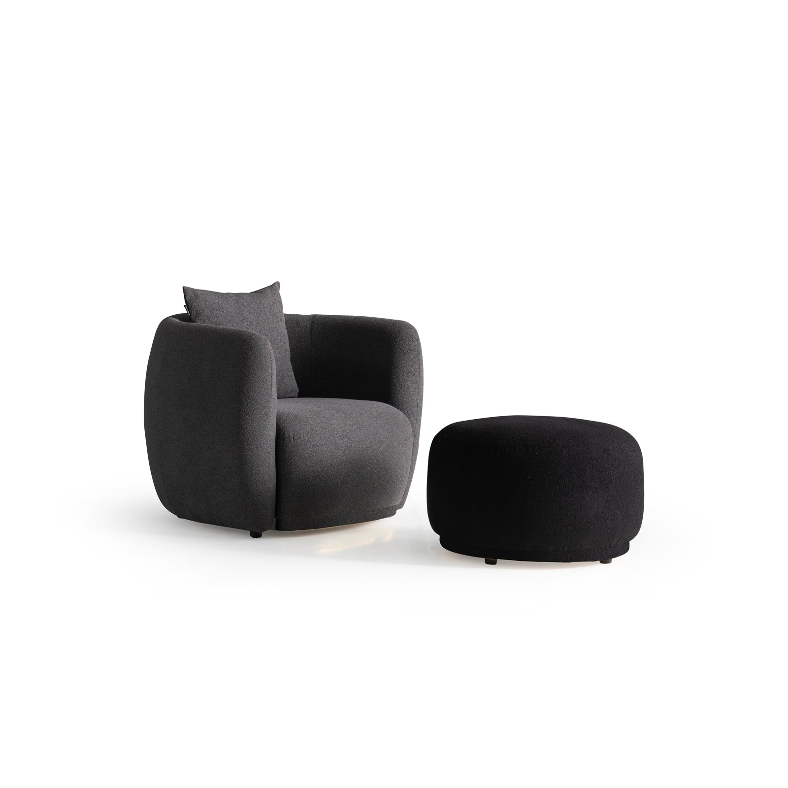 Crown Armchair SBRN-CRN1S-Grey -  Lounge Chairs | كرسي التاج - ebarza Furniture UAE | Shop Modern Furniture in Abu Dhabi & Dubai - مفروشات ايبازرا في الامارات | تسوق اثاث عصري وديكورات مميزة في دبي وابوظبي