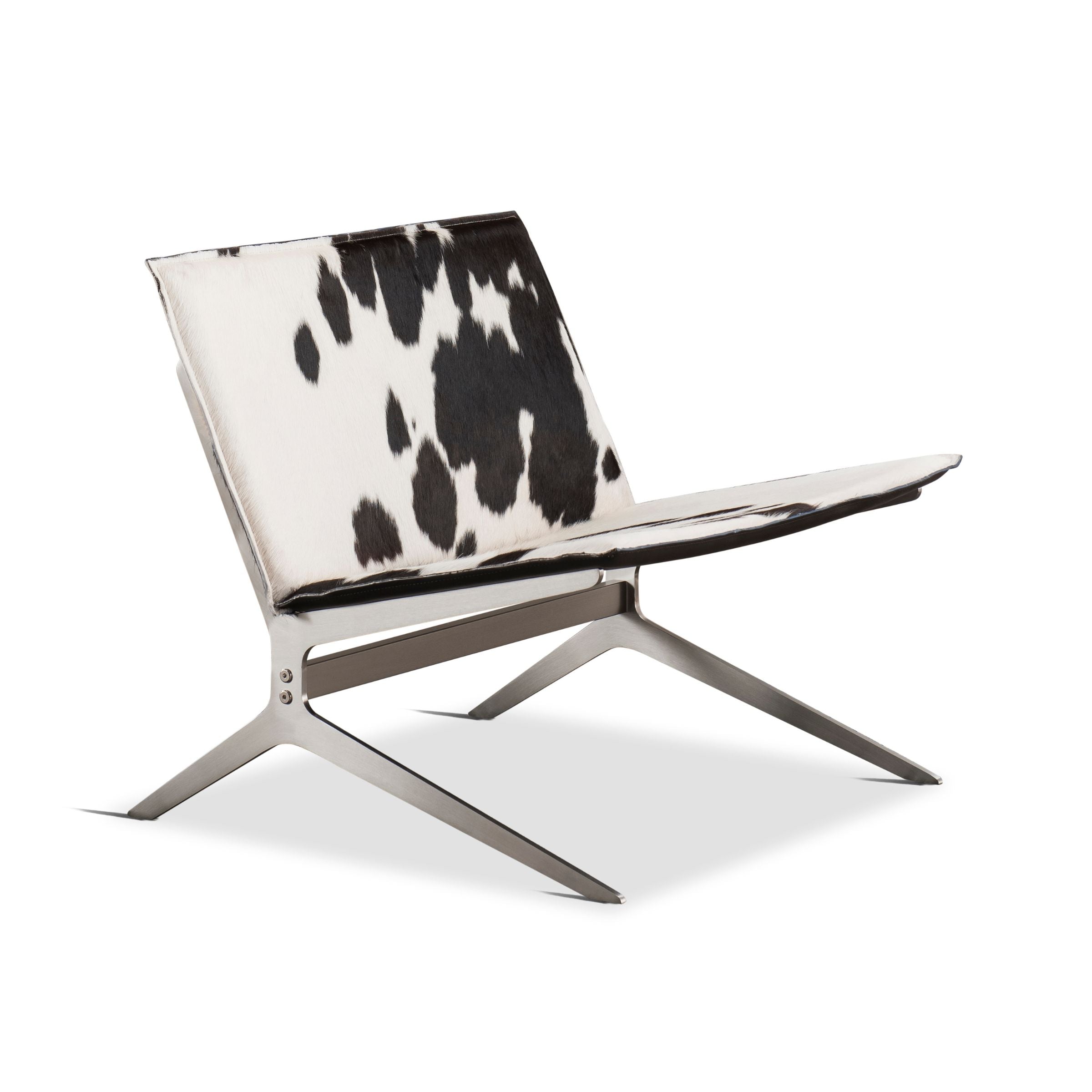 Mustang Cowhide Lounge Chair LC060 -  Lounge Chairs | كرسي صالة موستانج جلد البقر - ebarza Furniture UAE | Shop Modern Furniture in Abu Dhabi & Dubai - مفروشات ايبازرا في الامارات | تسوق اثاث عصري وديكورات مميزة في دبي وابوظبي