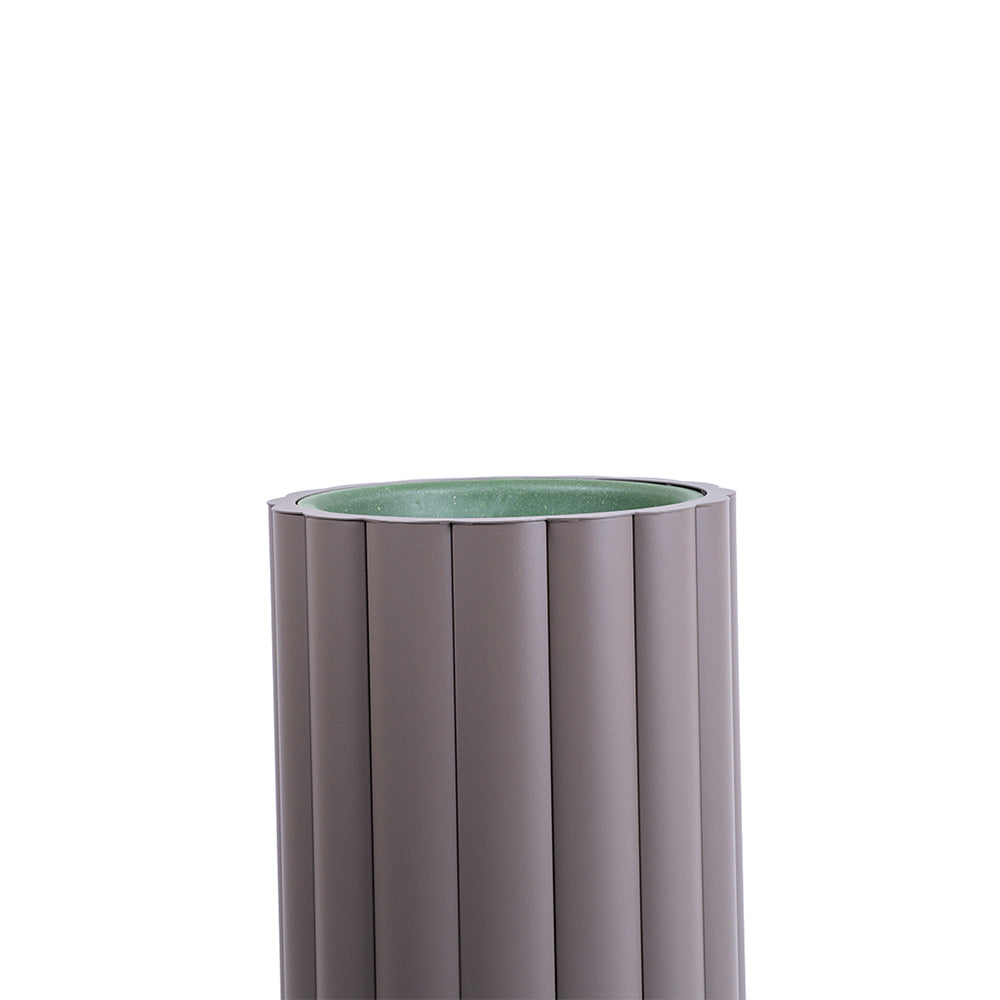 LOTUS FULL ALUMINIUM PLANTER KH8602H51ALU - L -  Planter Boxes - ebarza Furniture UAE | Shop Modern Furniture in Abu Dhabi & Dubai - مفروشات ايبازرا في الامارات | تسوق اثاث عصري وديكورات مميزة في دبي وابوظبي