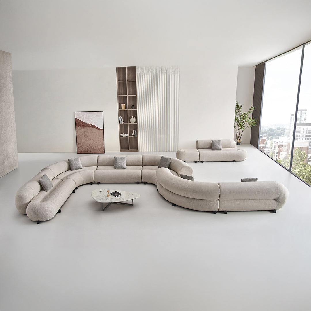 Laisi 2-Seater Module With 2/3 Full Back - SF238-B -  Sofas - ebarza Furniture UAE | Shop Modern Furniture in Abu Dhabi & Dubai - مفروشات ايبازرا في الامارات | تسوق اثاث عصري وديكورات مميزة في دبي وابوظبي