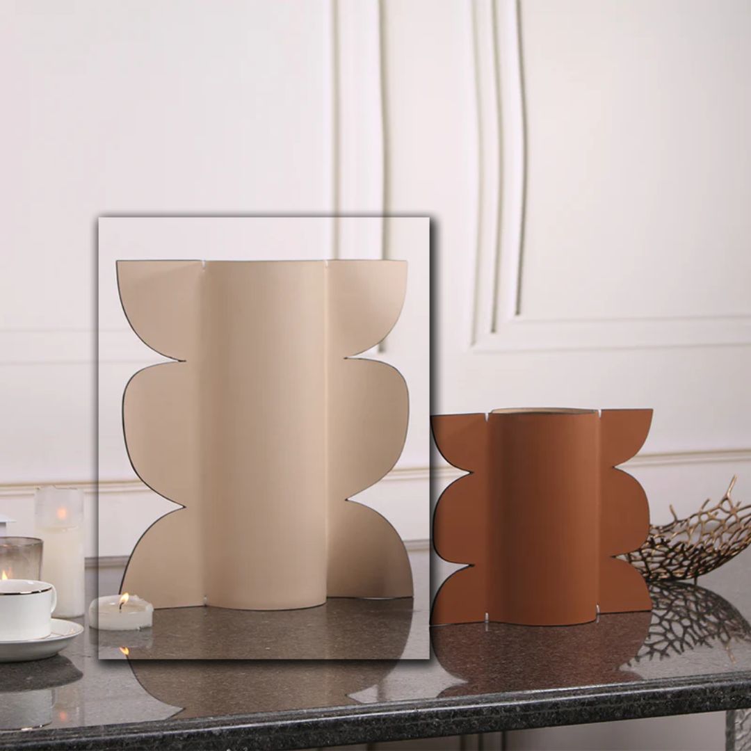 Leather Vase-Dry & Fresh-L KB3009CL -  Vases - ebarza Furniture UAE | Shop Modern Furniture in Abu Dhabi & Dubai - مفروشات ايبازرا في الامارات | تسوق اثاث عصري وديكورات مميزة في دبي وابوظبي