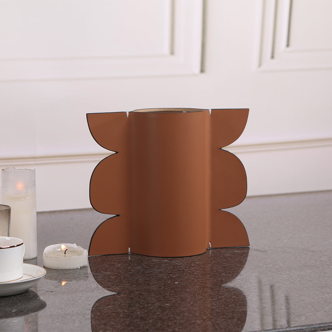 Leather Vase-Dry & Fresh-S KB3009CS -  Vases - ebarza Furniture UAE | Shop Modern Furniture in Abu Dhabi & Dubai - مفروشات ايبازرا في الامارات | تسوق اثاث عصري وديكورات مميزة في دبي وابوظبي