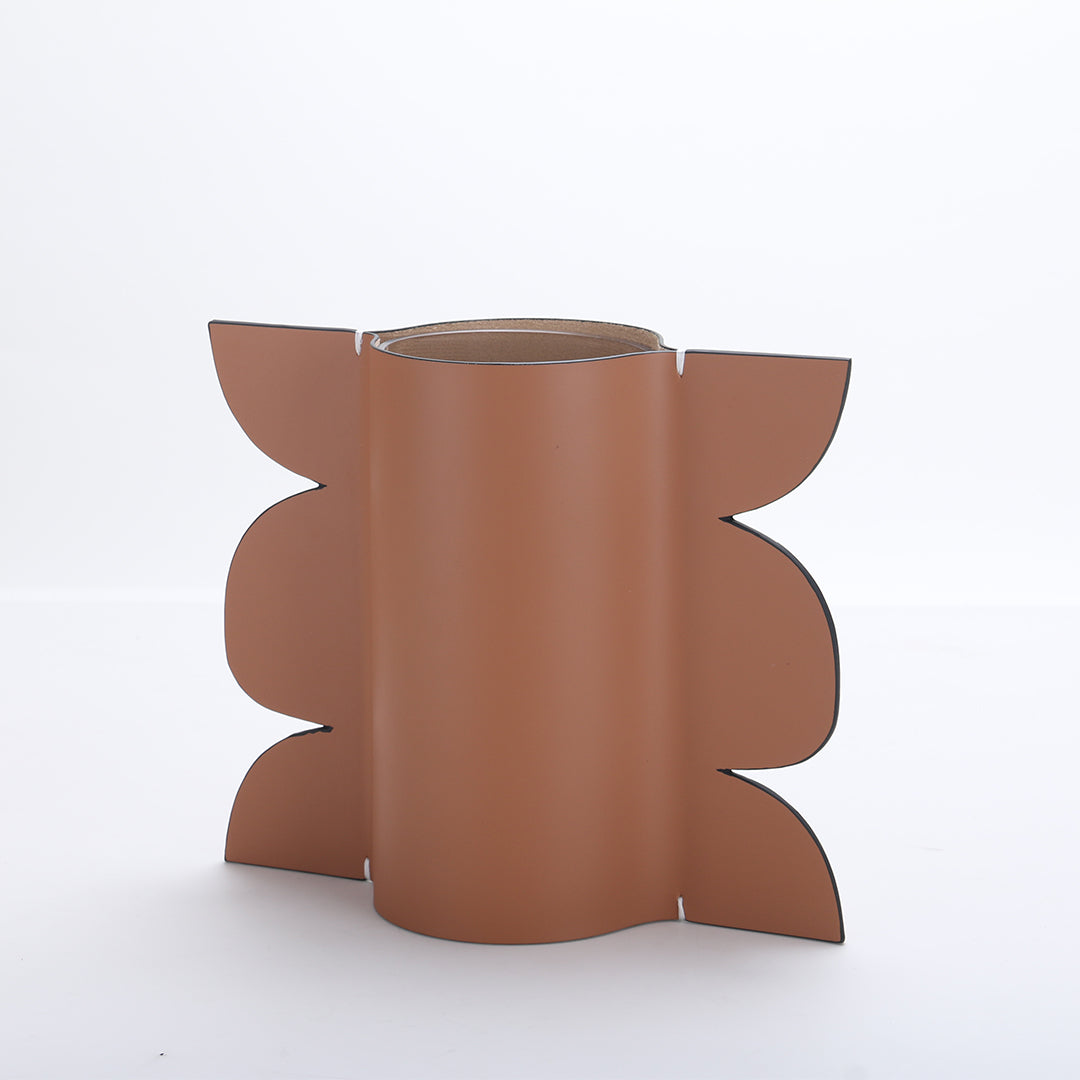 Leather Vase-Dry & Fresh-S KB3009CS -  Vases - ebarza Furniture UAE | Shop Modern Furniture in Abu Dhabi & Dubai - مفروشات ايبازرا في الامارات | تسوق اثاث عصري وديكورات مميزة في دبي وابوظبي