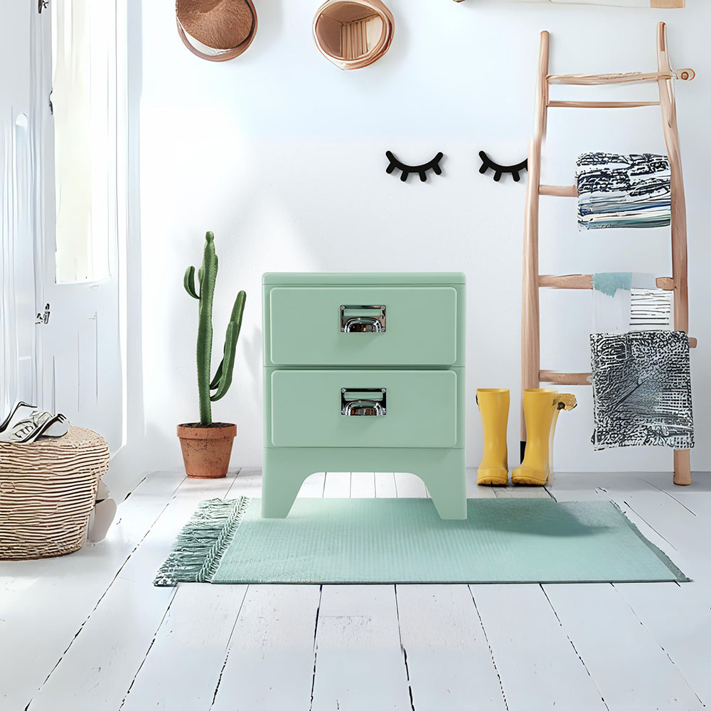 Lighet Green ABS  Side Table/Bedside Table BB-017 -  Side Tables - ebarza Furniture UAE | Shop Modern Furniture in Abu Dhabi & Dubai - مفروشات ايبازرا في الامارات | تسوق اثاث عصري وديكورات مميزة في دبي وابوظبي