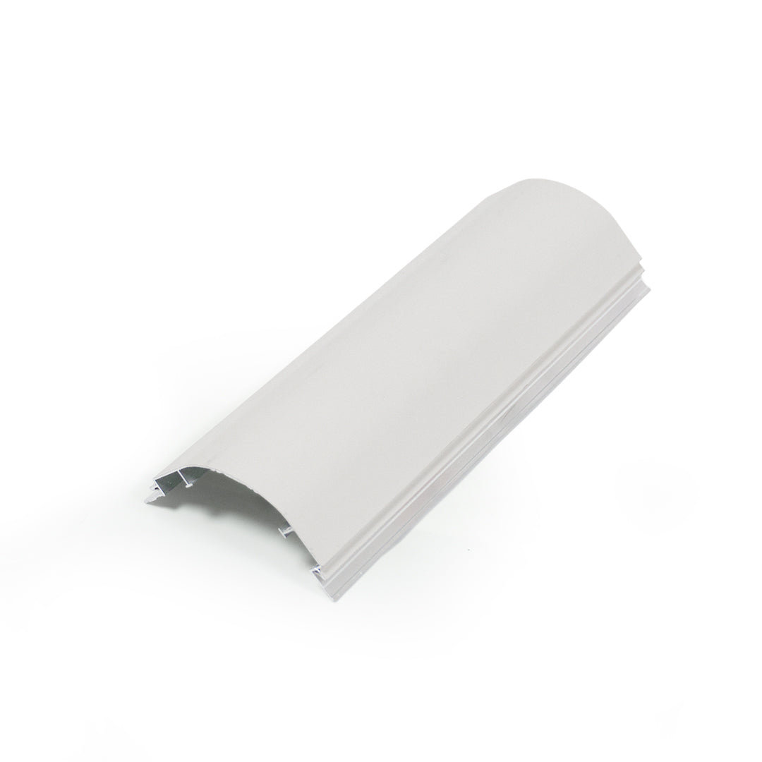 320H-ALUMINUM PROFILE- DESIGN SHAPE: Outcorner trim  COLOUR : Light Grey H240YP