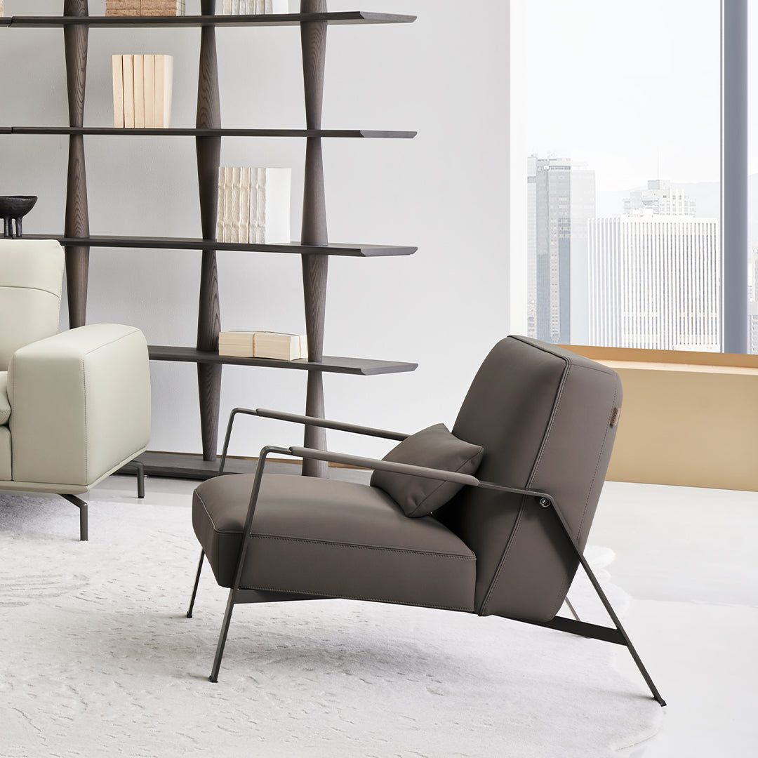 Nexus Lounge Chair AMF-DY218 -  Armchairs - ebarza Furniture UAE | Shop Modern Furniture in Abu Dhabi & Dubai - مفروشات ايبازرا في الامارات | تسوق اثاث عصري وديكورات مميزة في دبي وابوظبي