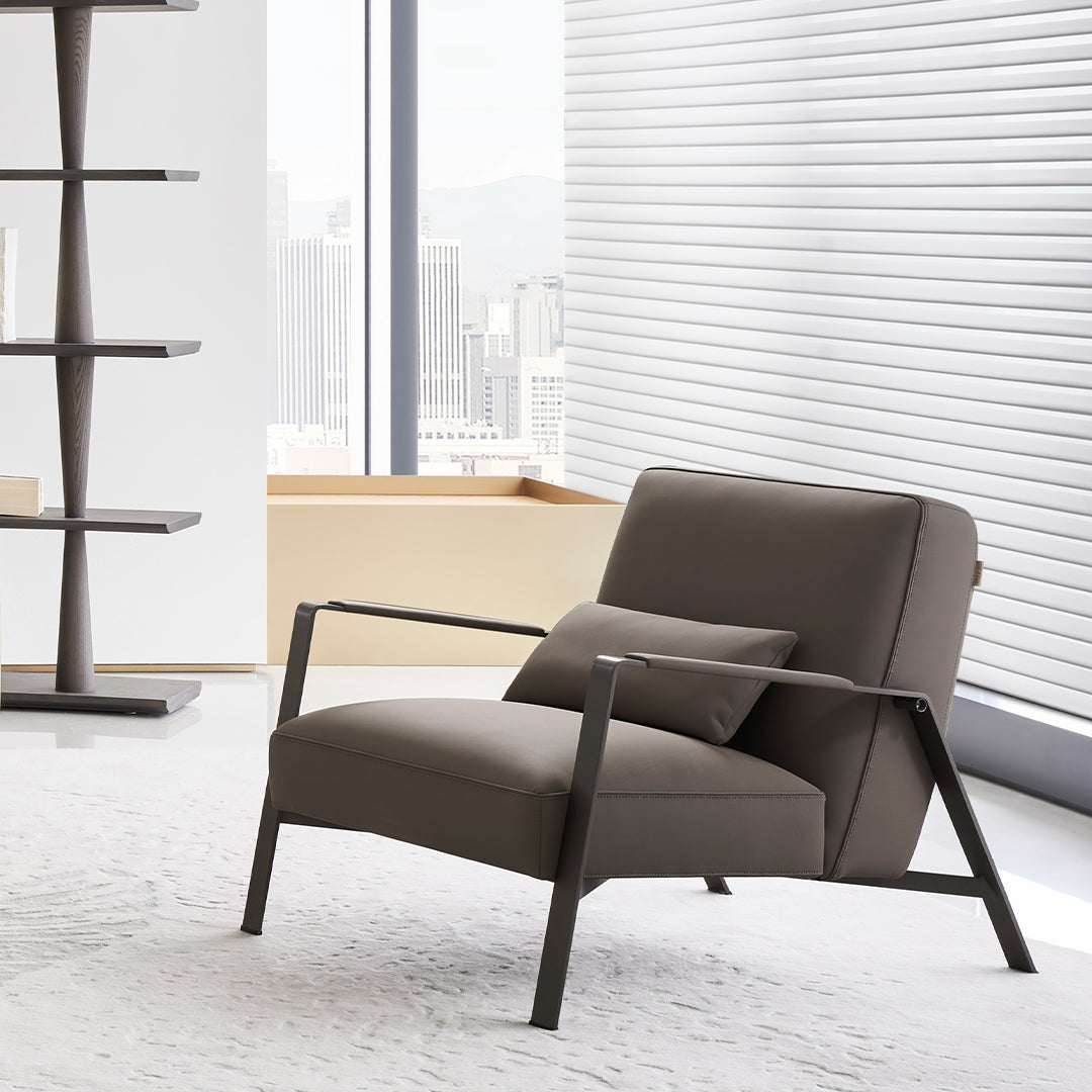 Nexus Lounge Chair AMF-DY218 -  Armchairs - ebarza Furniture UAE | Shop Modern Furniture in Abu Dhabi & Dubai - مفروشات ايبازرا في الامارات | تسوق اثاث عصري وديكورات مميزة في دبي وابوظبي