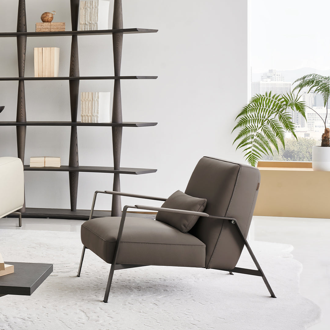 Nexus Lounge Chair AMF-DY218 -  Armchairs - ebarza Furniture UAE | Shop Modern Furniture in Abu Dhabi & Dubai - مفروشات ايبازرا في الامارات | تسوق اثاث عصري وديكورات مميزة في دبي وابوظبي