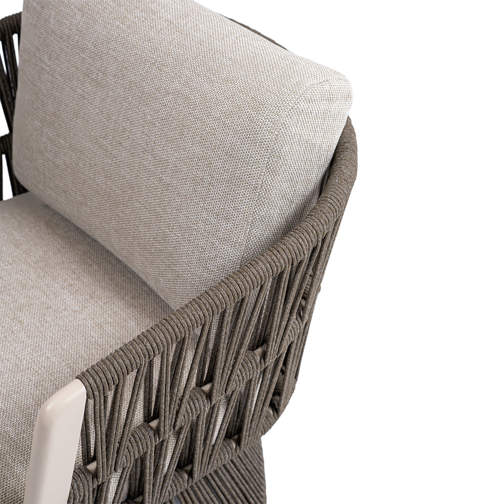 MARRAKECH SWIVEL LOUNGE ARMCHAIR W/SEAT AND BACK CUSHION - AC5879N94ROP -  Armchairs - ebarza Furniture UAE | Shop Modern Furniture in Abu Dhabi & Dubai - مفروشات ايبازرا في الامارات | تسوق اثاث عصري وديكورات مميزة في دبي وابوظبي