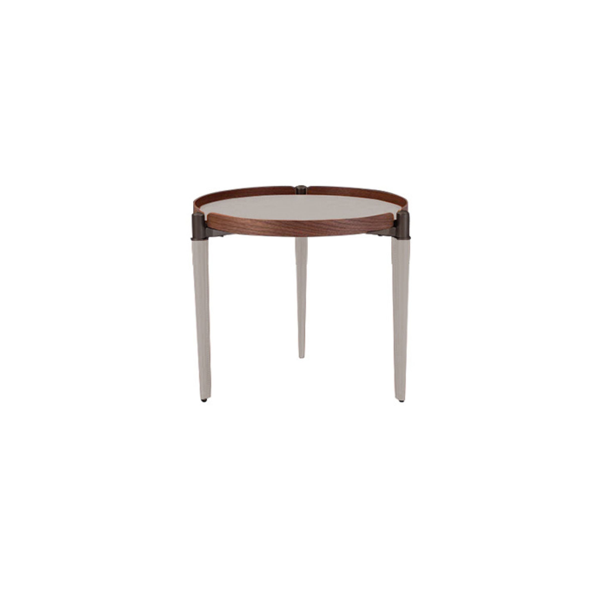 saddle leather Side Table MLL-D16 -  Side Tables | طاولة جانبية من الجلد - ebarza Furniture UAE | Shop Modern Furniture in Abu Dhabi & Dubai - مفروشات ايبازرا في الامارات | تسوق اثاث عصري وديكورات مميزة في دبي وابوظبي