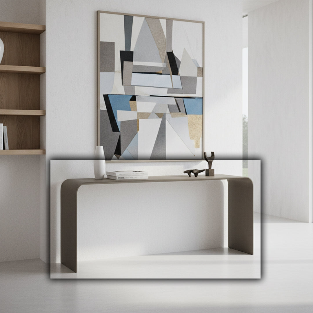 Microfiber Hard Leather Console Table DO-251 -  Consoles - ebarza Furniture UAE | Shop Modern Furniture in Abu Dhabi & Dubai - مفروشات ايبازرا في الامارات | تسوق اثاث عصري وديكورات مميزة في دبي وابوظبي