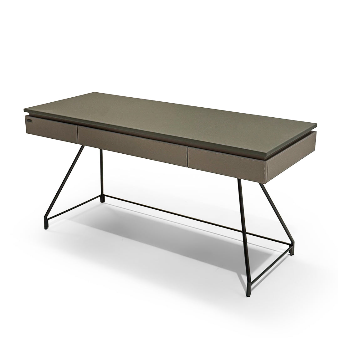 Microfiber Hard Leather Desk OD-258 -  Office Desks - ebarza Furniture UAE | Shop Modern Furniture in Abu Dhabi & Dubai - مفروشات ايبازرا في الامارات | تسوق اثاث عصري وديكورات مميزة في دبي وابوظبي